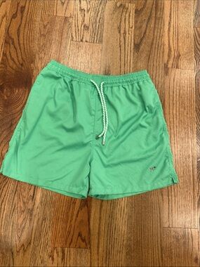 Southern Point Co. Men's Green Swim Trunks with Drawstring